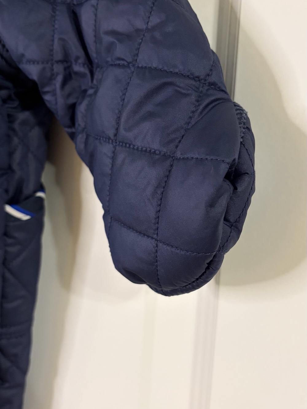Ralph Lauren Polo Size 3M Baby Snowsuit Navy Blue Quilted Bunting - Picture 11 of 13